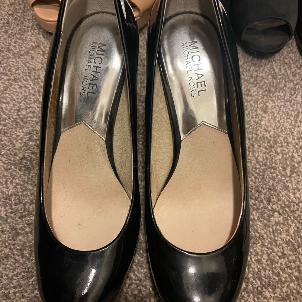 Michael Kors Black Patent Heels